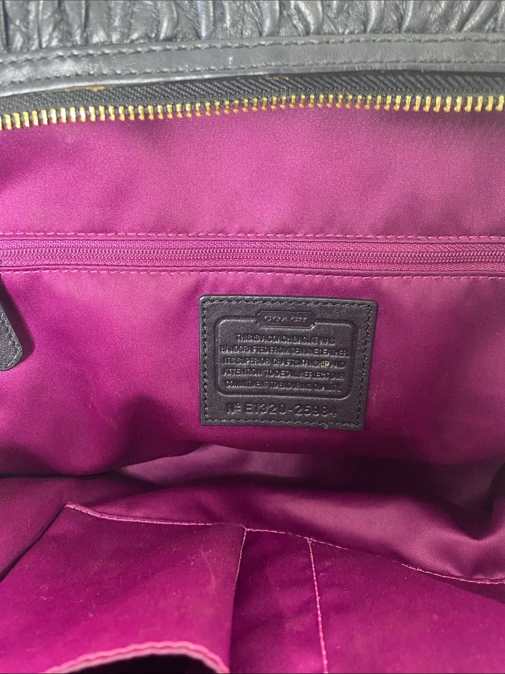 Coach Madison Gathered Twist Leather Satchel